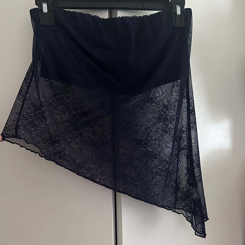 Elegant Black Lace Women's Skirt